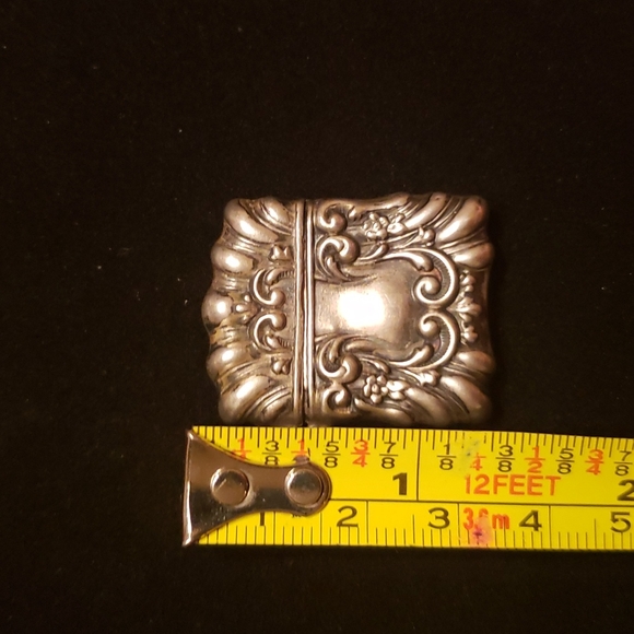 Antique Sterling GORGEOUS waves, flowers Stamp safe 😍🥰 - Picture 14 of 14